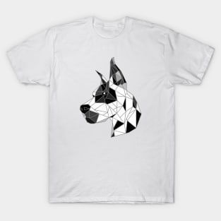 Great Dane Harlequin Stained Glass T-Shirt